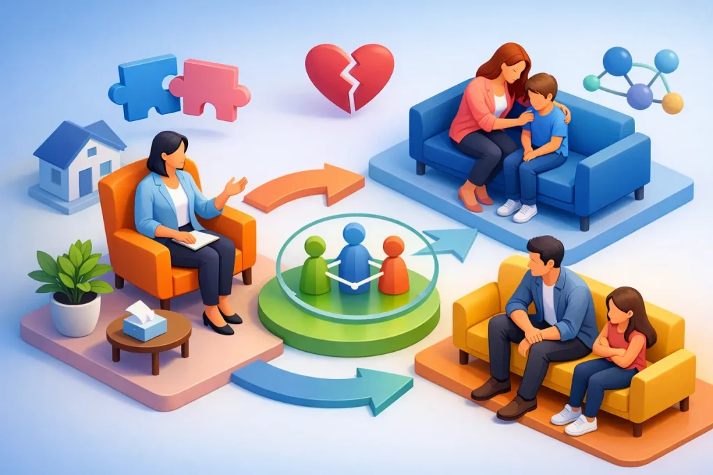 Systemische Therapie bei Familienkonflikten